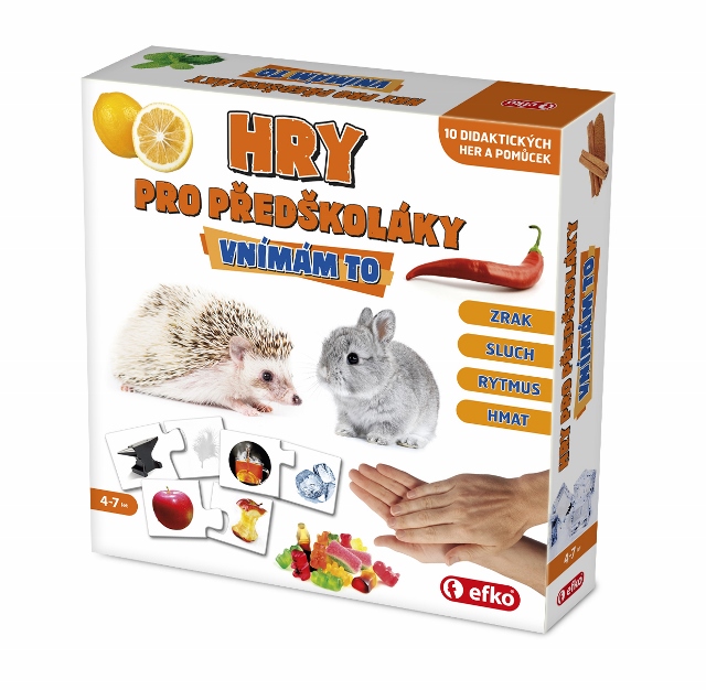 Hry pro předškoláky Vnímám to – vzdělávací soubor her