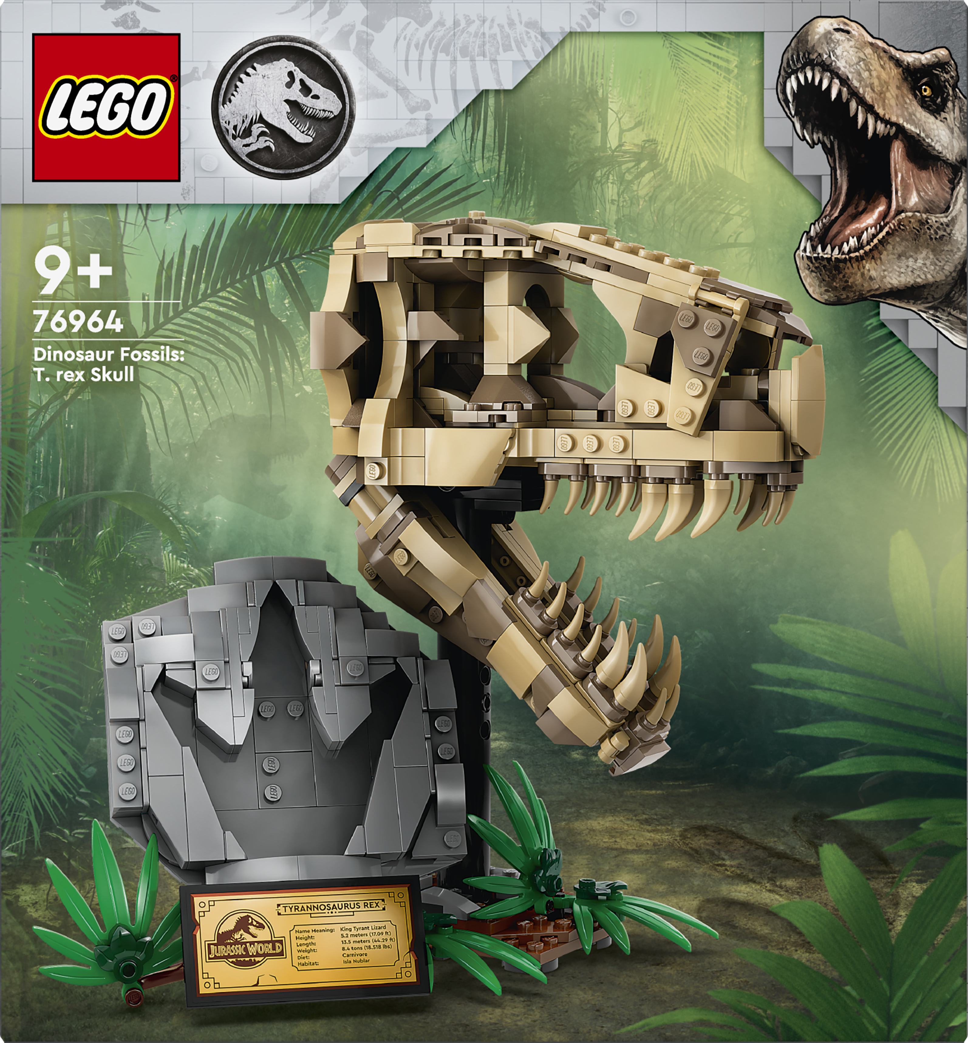 LEGO©  Jurassic World™ 76964 Dinosauří fosilie: Lebka T-rexe